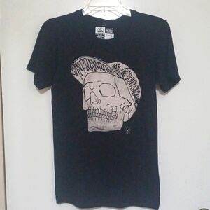 SanFranPsycho Unisex black tee size adult XS.